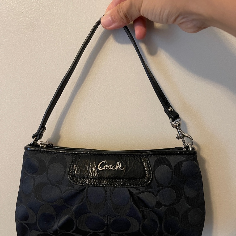 Coach Black Signature Shoulder Bag